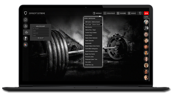 Gymsoft Extreme Spor salonu yazılımı
